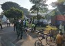 Tiga Pilar dan Warga Gotong Royong di Lapangan Pandean.