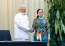 Ketua DPR RI Puan Maharani menerima kunjungan kenegaraan Perdana Menteri (PM) India, Narendra Modi beserta jajarannya di Gedung DPR RI