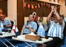 Menteri Transmigrasi M. Iftitah Sulaiman Suryanagara mengajak pegawai Kementerian Transmigrasi dan masyarakat di berbagai kawasan transmigrasi mengikuti nonton bareng pertandingan semifinal Piala Dunia antara Inggris dan Argentina 