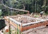 Progres pembangunan rumah layak huni di kampjng Sesor, Jumat (17/7)
