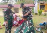 Pos Auren Didik Kedisiplinan dan Kerapihan Anak SD di Perbatasan
