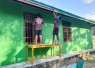 Pengerjaan rumah semi permanen type 36 di kampung Sesor