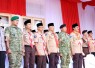 Gubernur Kepri Ansar Ahmad memimpin upacara Hari Pramuka ke-65 Tahun 2026 di Halaman Gedung Daerah Provinsi Kepri, Jumat (14/8)