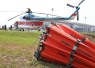 Helikopter water bombing dikerahkan oleh BNPB untuk memadamkan api pada karhutla di Provinsi Jambi. Pada Kamis (3/9), total luas lahan yang berhasil dipadamkan oleh helikopter water bombing mencapai enam hektare