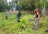 Gotong Royong di Batom sambut HUT Ke-81 TNI
