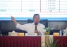 Menteri ATR/Kepala BPN Nusron Wahid saat memimpin Rapat Koordinasi (Rakor) Transformasi Layanan Pertanahan bersama Kepala Kantor Wilayah (Kakanwil) dan 148 Kepala Kantor Pertanahan (Kantah) se-Indonesia di Pendopo Sasana Widya Bhumi, Politeknik Agraria STPN, Sleman, D.I. Yogyakarta, Jumat (04/09/2026).