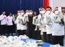 Konferensi Pers sekaligus Pemusnahan Barang Bukti ketamine seberat 1,3 ton di Gedung Fisabilillah Komando Daerah TNI-AL IV, Rabu (12/8/2026).